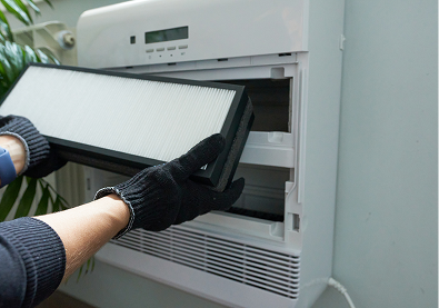 Air filter installation and maintenance