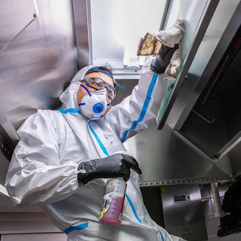 Exhaust hoods, ducts, filters, and fans